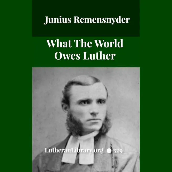 What the World owes Luther by Junius Remensnyder